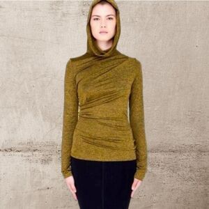 T Alexander Wang Top Women's‎ Small Green Utilitarian Futuristic Cybercore